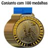 Kit 100 Medalha 4,5cm Basquete Basquetebol Premiação Colégio Bronze - 6