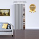 Ver imagem 4 de Kit com 2 Portas Sanfonadas de PVC 210x60cm Permatti Cinza/Liso