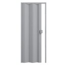 Ver imagem 1 de Kit com 2 Portas Sanfonadas de PVC 210x60cm Permatti Cinza/Liso