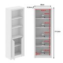 Ver imagem 6 de Kit 4 Armários Multiuso de Escritório com 6 Portas Branco