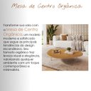 Ver imagem 2 de Mesa de Centro Orgânica com Pés Metálicos Champagne Canela
