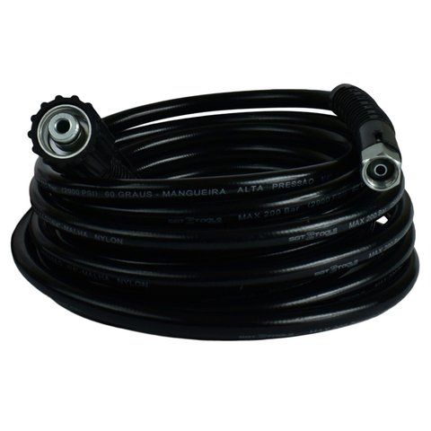 Mangueira Trama Nylon (M22/14 x 1/4" Femea) para Lavadoras Alta Pressao - 7 Metros Sigma Tools
