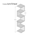 Ver imagem 5 de Prateleira de Canto Lyra 5 Nichos Decorativos Branco para Sala Quarto Livros