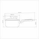 Ver mais imagens de Panela Tramontina Milazzo Starflon Max Amêndoa 16cm Antiaderente Tramontina