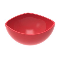 Pote de Sobremesa Doces Vermelho Avulso 265ml Plástico Trio Crippa Tigela Unitária - 1