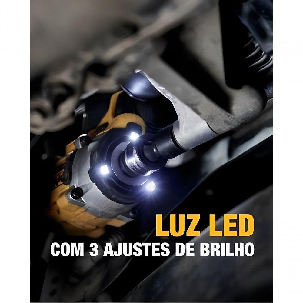 Chave Impacto 1/2 Dewalt Dcf922b B3 20v Brushless Atomic - 4