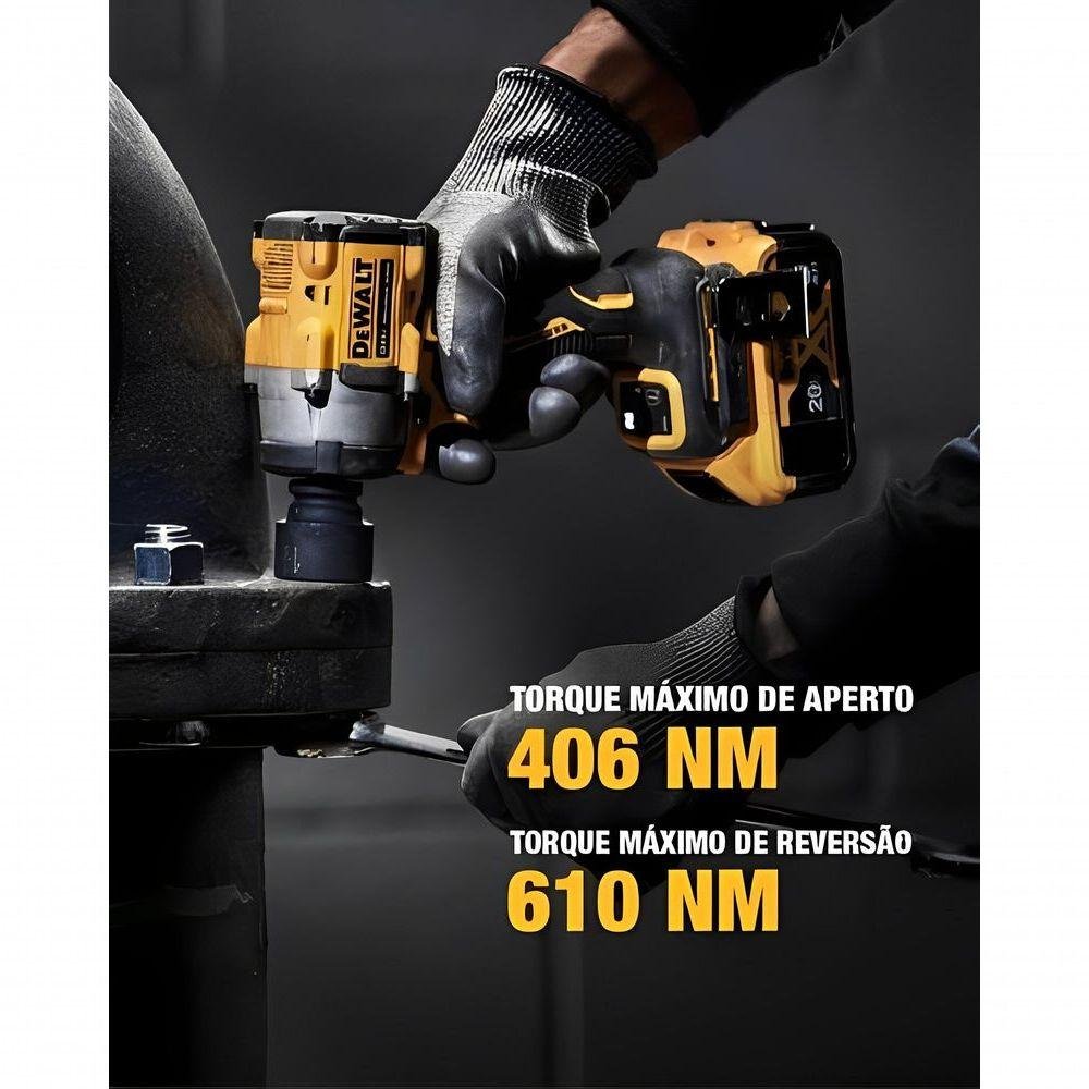 Chave Impacto 1/2 Dewalt Dcf922b B3 20v Brushless Atomic - 3