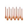 Kit 10 Peças Colher De Pau Madeira Modelos Mingau 27 cm - 1