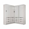 Closet Casal Duplo Sevilha 4 Portas 12 Gavetas Carioca Móveis - 2