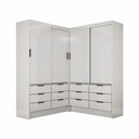 Ver imagem 2 de Closet Casal Duplo Sevilha 4 Portas 12 Gavetas Carioca Móveis