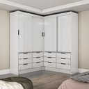 Ver imagem 1 de Closet Casal Duplo Sevilha 4 Portas 12 Gavetas Carioca Móveis