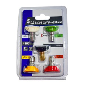 Jogo 5 Bicos com Pressão Regulavél 025 (diam. 0,94mm)
