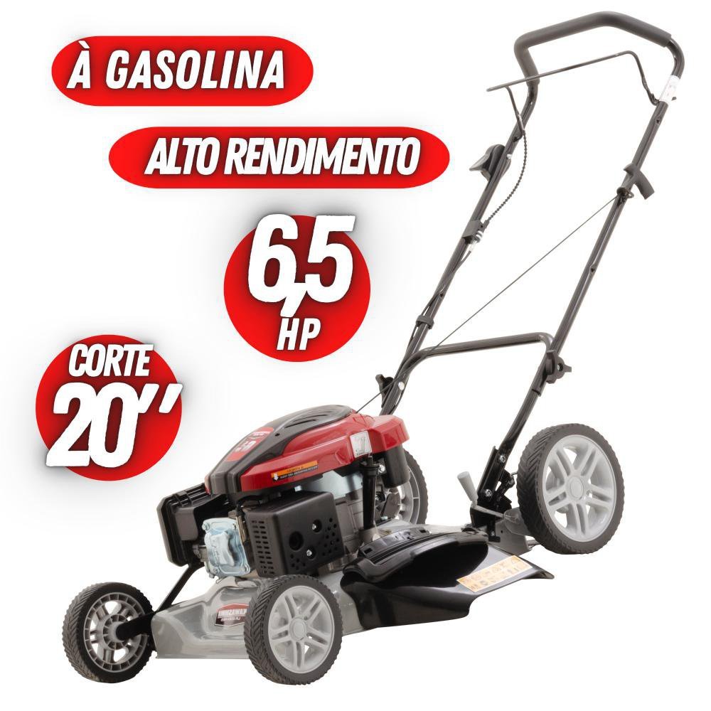 Carrinho Cortador De Grama Kawashima LR200H65 À Gasolina 196cc Rodas ...