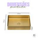 Ver imagem 5 de Cuba Retangular Domum -gold