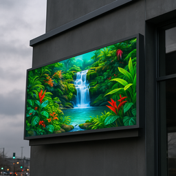 Painel de Led P10 de 3m X 88cm Full Outdoor Posto Wifi App - 2