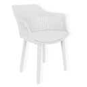 Ver imagem 2 de Kit com 2 Cadeira Marcela Montreal Jantar 140pp Cor:branco Branco