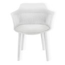 Ver imagem 3 de Kit com 2 Cadeira Marcela Montreal Jantar 140pp Cor:branco Branco