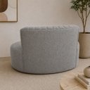 Ver imagem 6 de Sofá Orgânico Curvo Luxo Mavie 160cm Sala Linho Cinza