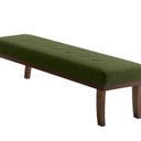 Ver imagem 1 de Puff 100cm Pés Imbuia Linho Theo Verde