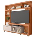 Ver imagem 1 de Estante Home Theater para Tv até 70 Polegadas Atlanta Madeirado / Off White Caemmun