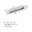 Ver imagem 2 de Puxador IL Concha 160 - Polido - 600MM