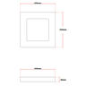 Luminária Sobrepor Led Quad 18w 6500k Luz Branca Avant - 2