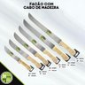 Facão para Mato 18 Cabo Madeira Fulltang Inox 59cm Fazenda - 5