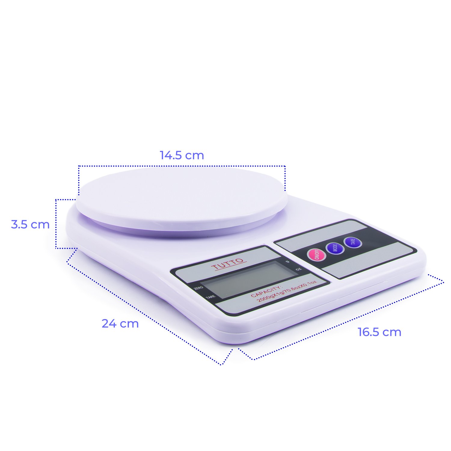 Balança de Precisão Digital 2kg para Cozinha - 5