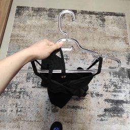 Kit 25 Cabides para Roupas Closet Lojas Organizadores Plástico Reforçados Armários Cristal - 4