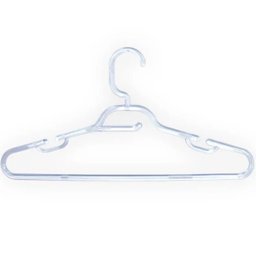 Kit 25 Cabides para Roupas Closet Lojas Organizadores Plástico Reforçados Armários Cristal - 1