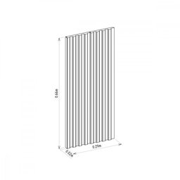 Módulo Cabeceira Atalaia Ripado Mdf 66x29cm Linea Brasil - 9 Módulo Cabeceira Atalaia Ripado Mdf 66x29cm Linea Brasil - 9