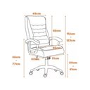 Ver mais imagens de Cadeira Escritório Couro Presidente Molas Ensacadas Nr17 Califórnia Fratini Cinza