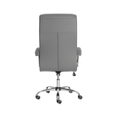 Ver imagem 6 de Cadeira Escritório Couro Presidente Molas Ensacadas Nr17 Califórnia Fratini Cinza