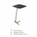 Ver imagem 3 de Mesa Lateral para Sofá com Base em Metal