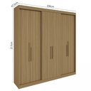 Ver imagem 4 de Guarda Roupa Casal 6 Portas Lugano