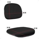 Ver imagem 4 de Cadeira Secretária Pé Palito Estofada em Tecido Escritorio Home Office Escolas