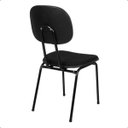 Ver imagem 7 de Cadeira Secretária Pé Palito Estofada em Tecido Escritorio Home Office Escolas