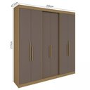 Ver imagem 3 de Guarda-roupa Casal 6 Portas Lugano