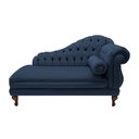 Ver imagem 2 de Divã Larissa 160 cm Esquerdo de Quem Senta e 2 Poltronas Genesis Suede Azul Marinho