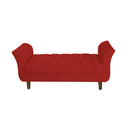 Ver imagem 1 de Recamier Estofado para Hall de Entrada 160 Cm Grécia Corano Vermelho - Incasa Decor