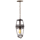 Ver imagem 1 de Lustre Rustico Iluminação Residencial Interna Marrom Artesanal Libertas Rosas Artesanato Lampião Bra