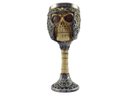 Ver imagem 6 de Taça Cálice Em Aço Inox e Resina Crânio Medieval Caveira Guerreiro Osso Rock Colecionável Coquetel C