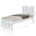 Ver imagem 5 de Cama Solteiro Barcelona Nuvem Cinza Menino e Menina