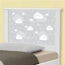 Ver imagem 3 de Cama Solteiro Barcelona Nuvem Cinza Menino e Menina