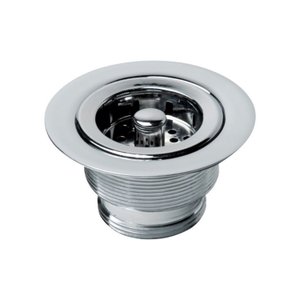 Válvula de Escoamento para Cozinha 3.1/2" X 1.1/2" com Cesta de Metal