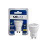 Kit Lâmpadas Led Mini Dicroica Mr11 Gu10 3w Luz Quente Mbled MBLED / Nordecor MLP5029 4 Lâmpadas - 1