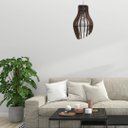 Ver imagem 2 de Luminária Teto tipo Pendente GARRA MDF - Completa - Cor: Marrom