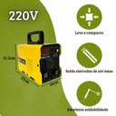 Ver imagem 3 de Máquina de Solda Inversora Portátil 250 Amperes 220v