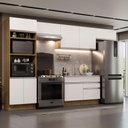 Ver imagem 1 de Armário de Cozinha Completa 350cm Rustic/Branco Glamy Madesa 01