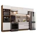 Ver imagem 3 de Armário de Cozinha Completa 350cm Rustic/Branco Glamy Madesa 01